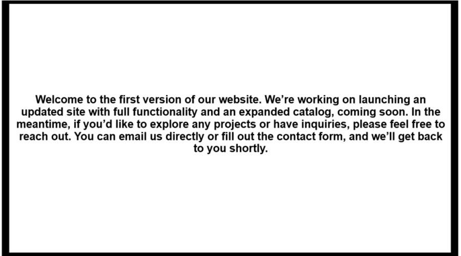 New Website Under Construction